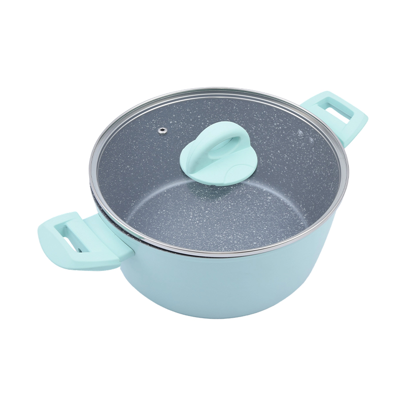 Zapiekanka z kutego aluminium z powłoką ceramiczną z czarnego marmuru w kolorze czarnego złota