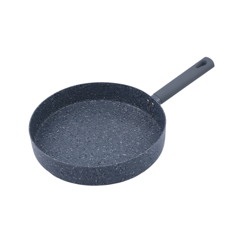Zestaw prostych patelni z tłoczonego aluminium, 3 szt