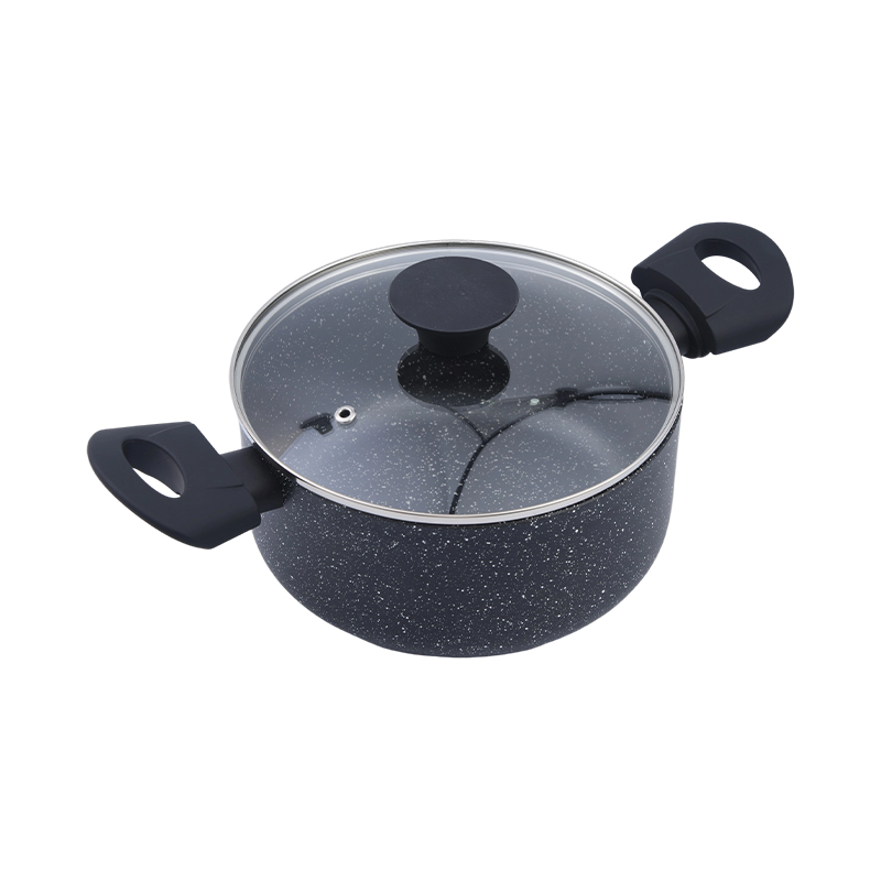 Tłoczona aluminiowa zapiekanka z czarnego marmuru